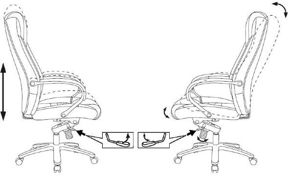 Кресло руководителя Бюрократ T-9924SL кожа