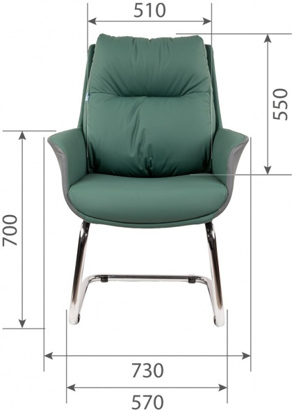 Кресло для посетителей  CHAIRMAN ПРЕМЬЕР 524 ЭКО