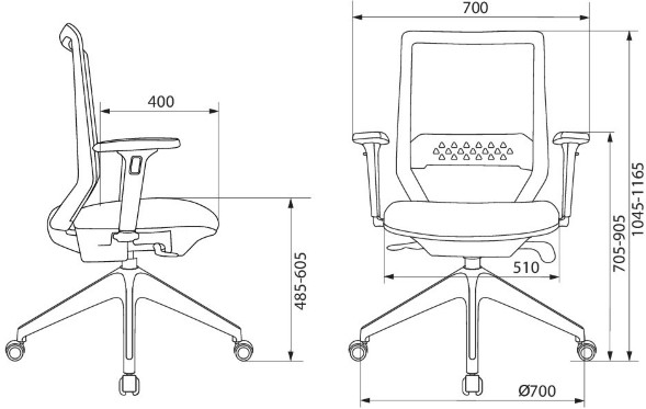 Офисное кресло Бюрократ MC-611NL 