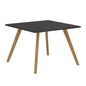 Стол журнальный FCT 6767 Белый премиум/Бук 670х670х475 FORTA