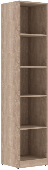 Стеллаж узкий SR-5U Дуб Сонома светлый 386*359*1815