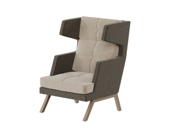 Алдо Кресло высокое с декором из пуговиц ALDB-01 790*960*1180