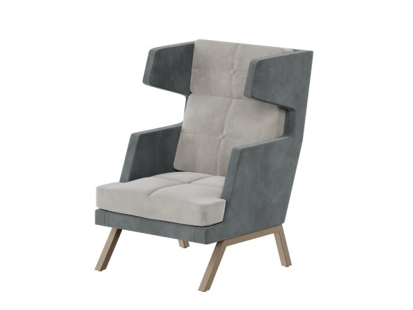 Алдо Кресло высокое с декором из пуговиц ALDB-01 790*960*1180