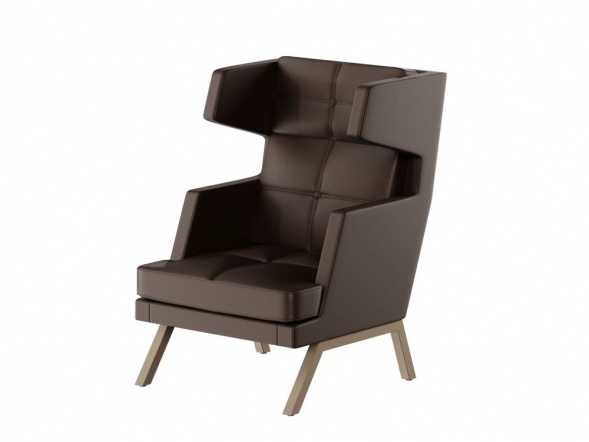 Алдо Кресло высокое с декором из пуговиц ALDB-01 790*960*1180