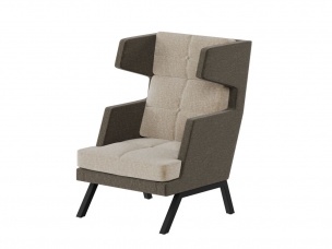 Алдо Кресло высокое с декором из пуговиц ALDB-01 790*960*1180