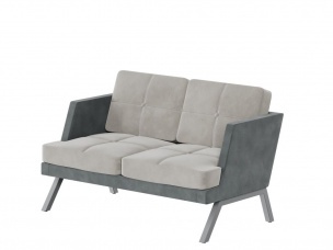 Алдо Диван двухместный с декором из пуговиц ALDB-02L 1430*875*890