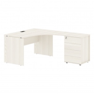 Стол эргономичный с тумбой EDCET 1313(R) 1360х1880х750 EDIS