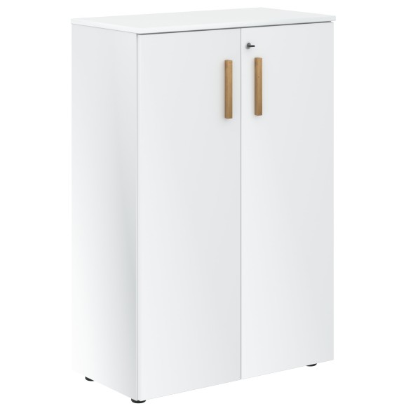 Шкаф с глухими средними дверьми и топом FMC 80.1(Z) Белый премиум/Белый премиум 802х429х1213 FORTA