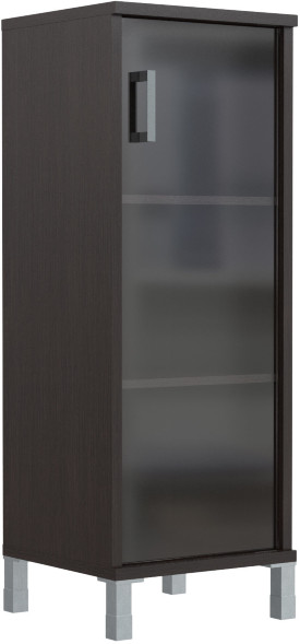 Шкаф-колонка средняя со стеклянной дверью B 421.8 Венге Магия 475х450х1286