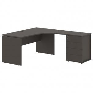 Стол эргономичный с тумбой EDCET 1518(R) 1560х1880х750 EDIS