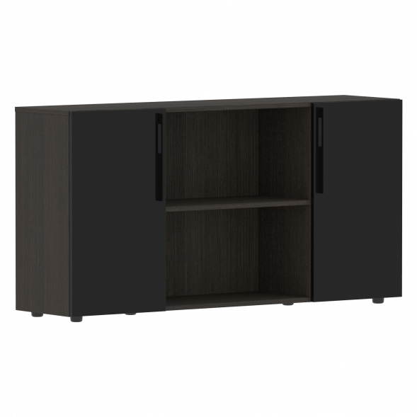 Шкаф с двумя дверями и открытой полкой СП-064-25-22 1600х450х800 KANON