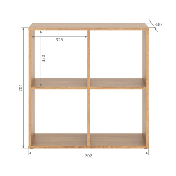 Стеллаж SH 7070 Дуб Сонома светлый 702х330х700 COMP
