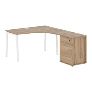 Стол эргономичный с тумбой ELCET 1318(R) 1360х1880х750 EDIS