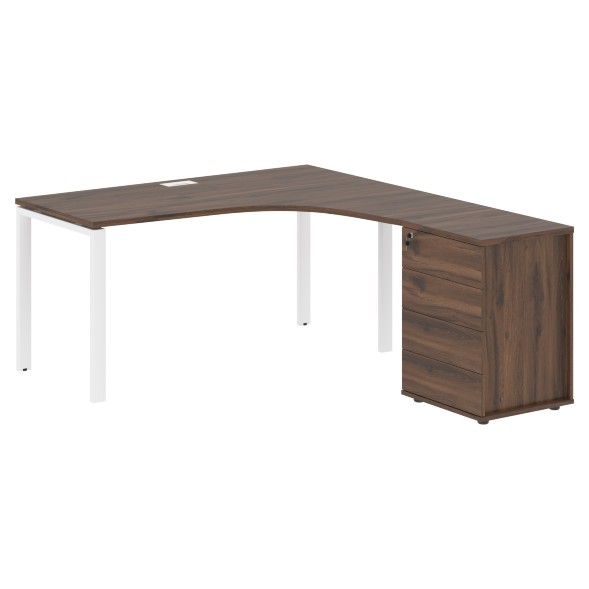 Стол эргономичный с тумбой EUCET 1518(R) 1560х1880х750 EDIS