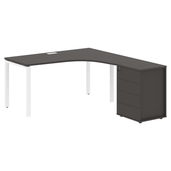 Стол эргономичный с тумбой EUCET 1518(R) 1560х1880х750 EDIS