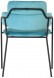 Стул Napoli светло-бирюзовый с черными ножками