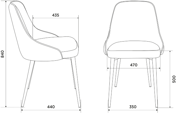 Стул для кухни Бюрократ KF-5 зиг-заг