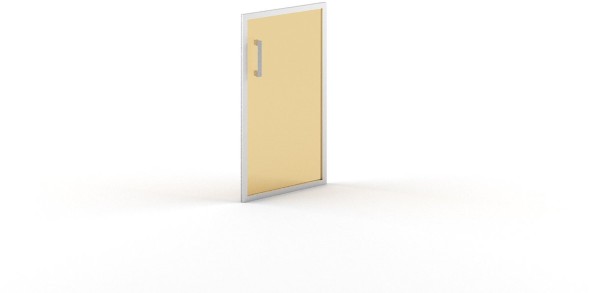 Дверь стеклянная в AL- рамке B 512(R) 421*22*766, Матовое