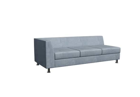 Prime Секция с подлокотником трехместная правая PR.SP-3 (R) 1850*770*720