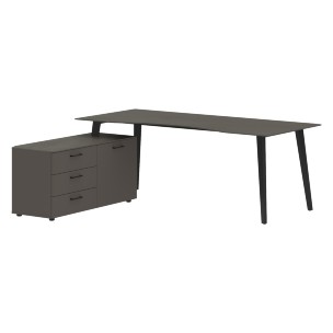 Стол руководителя с тумбой JCT 2018(L) 2000х1800х750 JAY