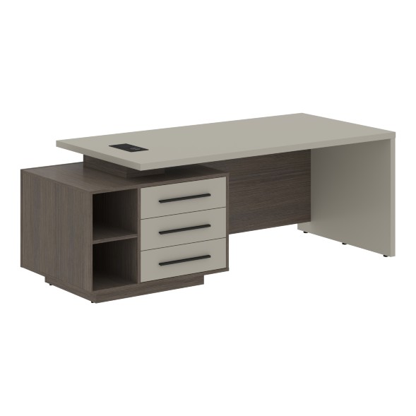 Стол руководителя с тумбой VCT 2190(L) 2100х900х750 VELION