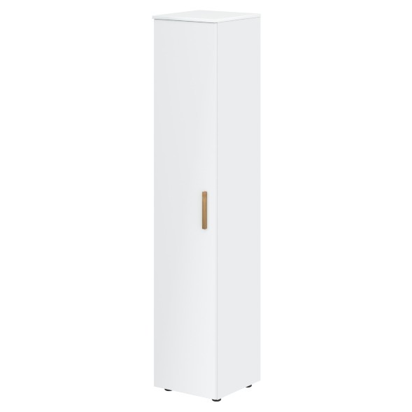 Шкаф колонка с глухой дверью и топом FHC 40.1 Белый премиум/Белый премиум 404х429х1983 FORTA